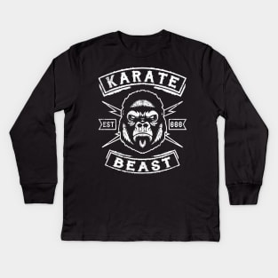 KARATE - KARATE BEAST Kids Long Sleeve T-Shirt